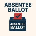 Absentee ballot icon